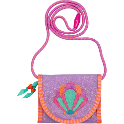 Stor musling med glimmer børnepung