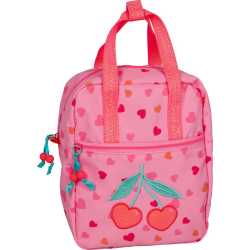 Kirsebær & hjerter rygsæk med glimmer