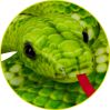 Grøn træpython - Bamse 200 cm