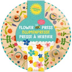 Stor blomsterpresser i træ