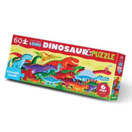 Dinosaurernes vandring - Langt puslespil 60 brikker
