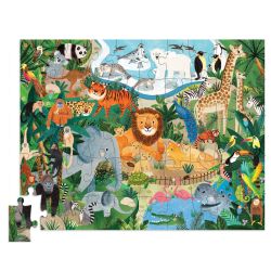 En dag i ZOO - Puslespil 50 brikker