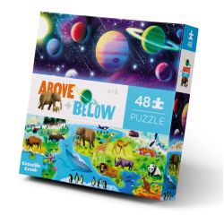 Jorden & Rummet - Over & Under puslespil 48 brikker