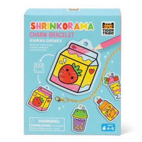 Lav Kawaii armbånd med krympeplast - DIY æske (4-8 år)