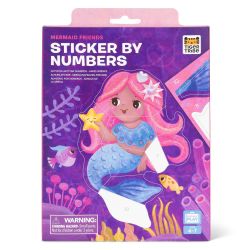Havfruer - Mal med klistermærker & tal (4-7 år)