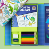 Lær at tegne dinosaurer -Kreativt tegnesæt (6-9 år)