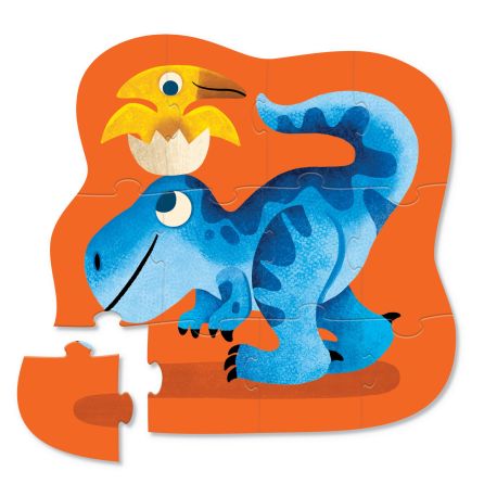 Dino venner - Puslespil 12 brikker