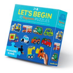 Biler - 10 Puslespil med 2 brikker