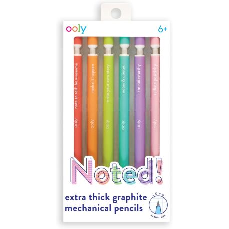 6 Stiftblyanter med blyantspidser