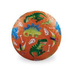 Orange bold med dinosaurer - Stor 18 cm