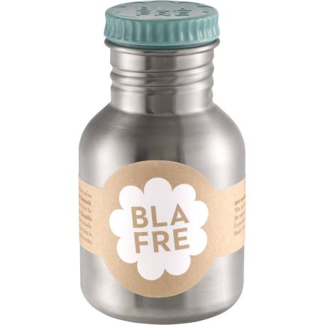 Blågrøn drikkeflaske i stål (300 ml)