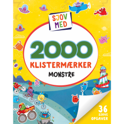 Monstre - Sjov med 2000 klistermærker bog