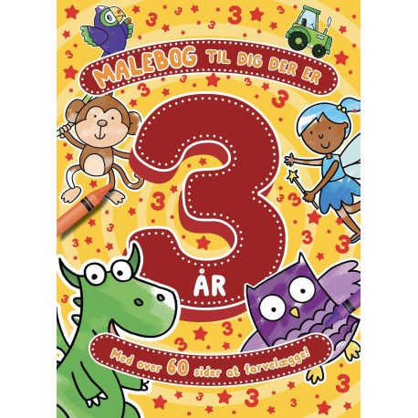 Malebog til dig der er 3 år - Malebog