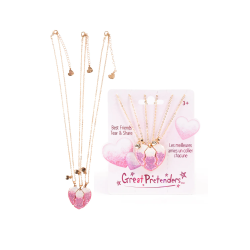 Hjerte venindehalskæder - 3 stk.