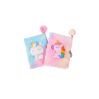 Fluffy & Squishy dagbog - Assorterede enhjørningedesigns