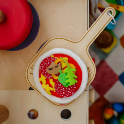 Pizza med tilbehør - Legemad