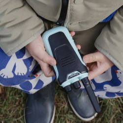 KidyTalk Duo – Blå & rød Walkie-talkies