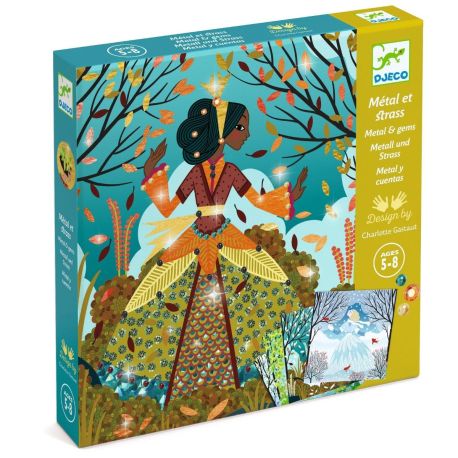 Sæsonens kjoler - Dekorer med folie & rhinsten (5-8 år)