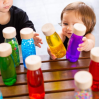 Guld Glitter Move Bottle - Sensorisk legetøj (3 mdr.- 6 år)