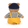 Bartholomew bjørn i seafarer outfit - Bamse 26 cm