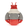 Larry Lobster i sømandstøj - Bamse 28 cm