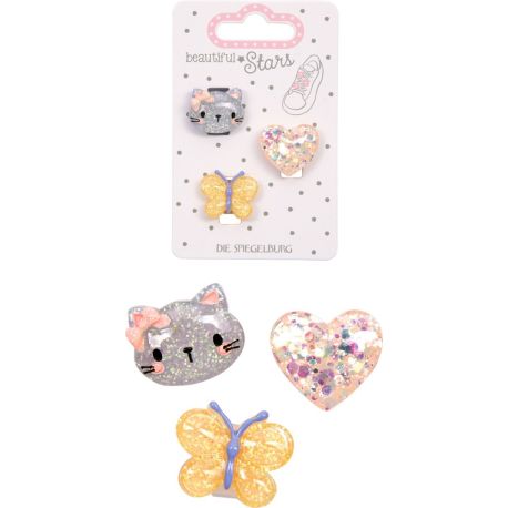 3 stk. Kat Sneakers Charms pynt til sko