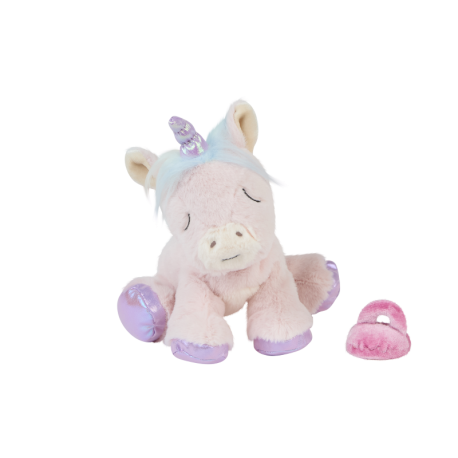 Sparkle Binky Baby Unicorn - Lyserød bamse 16 cm