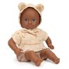 Issoria - Mørk babydukke med blød krop - 32 cm