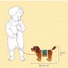 Stor træk-hund med bevægelig krop