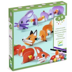 Lav søde dyr med perler & snor - Kreativ æske (3-6 år)