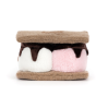 Marshmallows & kiks - Amuseables bamse 12 cm