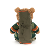 Bartholomew bjørn med sovepose & hiking tøj - Bamse 26 cm