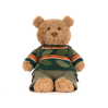 Bartholomew bjørn med sovepose & hiking tøj - Bamse 26 cm