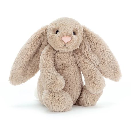 Beige kanin - Mellem Bashful bamse - Jellycat