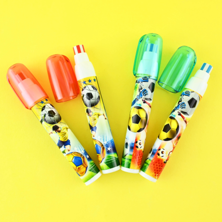 Fodbold skub-op viskelæder pen - Assorterede designs