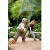 Glitter hoppebold med væske og dinosaur