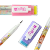Prinsesse skub-frem blyant og kuglepen - Assorterede designs