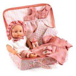 Lily dukke med tilbehør i kuffert 11 dele (32 cm)