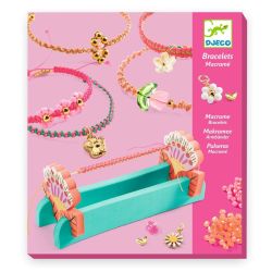 Roses - Lav armbånd på perlevæv (8-13 år)