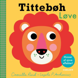 Tittebøh Løve - Træk & drej papbog