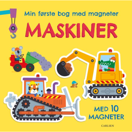 Maskiner - Min første bog med magneter