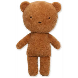 Almond plys bjørn - Stor bamse 32 cm