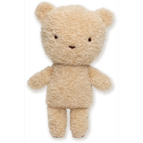 Creme plys bjørn - Lille bamse 18 cm