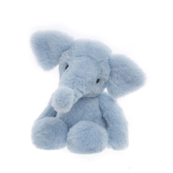 Lyseblå Effie elefant - Bamse 20 cm