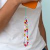 Happy Heart mobilsnor med perler