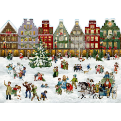 Byen i julesneen - Julekalender med glimmer