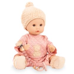 Beary dukke med sut & suttesnor - 33 cm