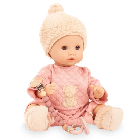 Beary dukke med sut & suttesnor - 33 cm