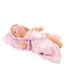 Flower power badedukke med tilbehør 33 cm - 9 dele