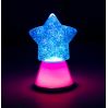 Stjerne Magic Glow Glitter lampe